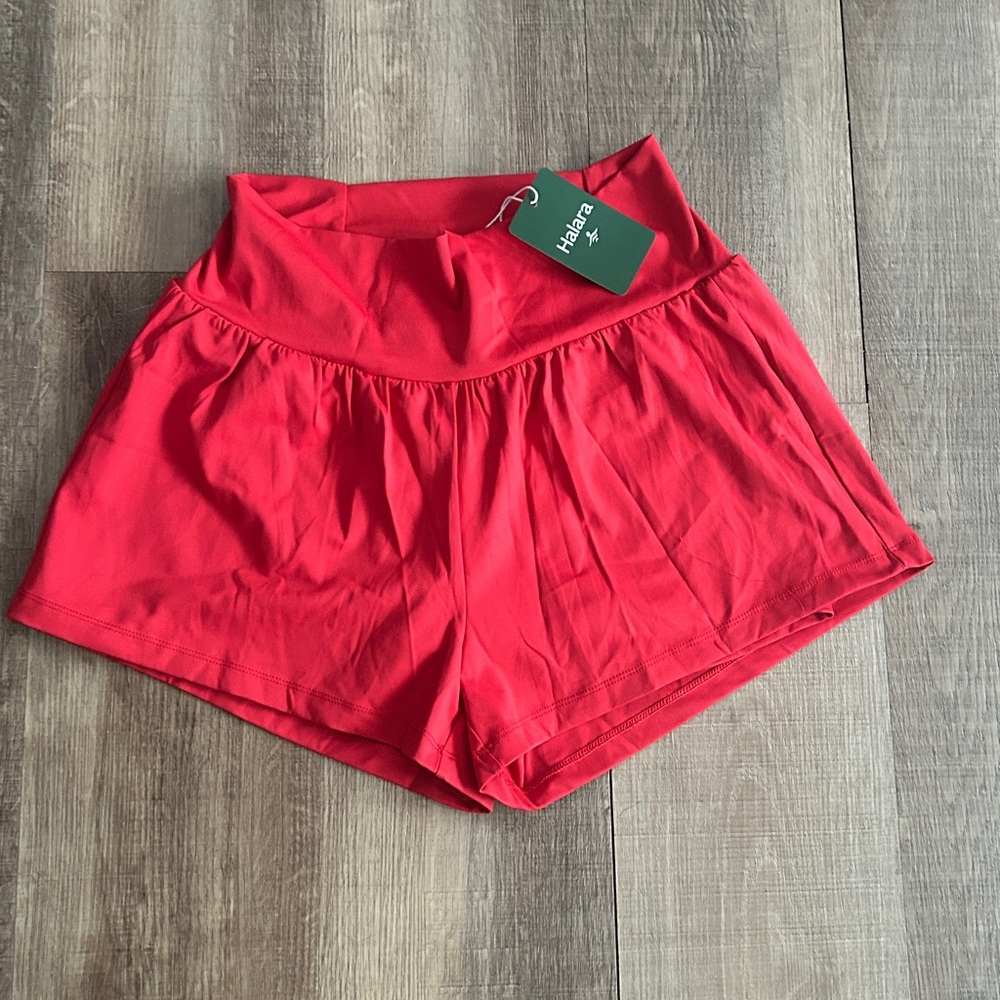 HALARA Women's Red Athletic Shorts